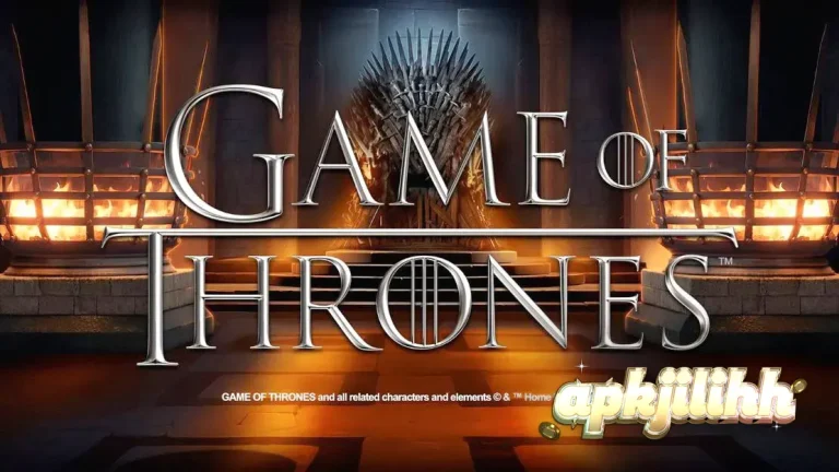 Tampilan visual slot Game of Thrones dengan tema rumah-rumah besar Westeros